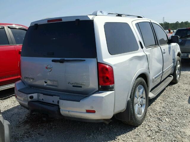 5N1BA0ND2CN602418 - 2012 NISSAN ARMADA SV SILVER photo 4