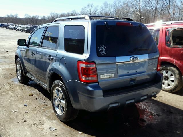 1FMCU9EG8CKA73567 - 2012 FORD ESCAPE LIM BLUE photo 3