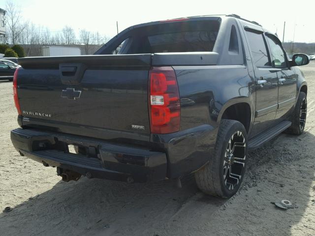 3GNFK12308G234994 - 2008 CHEVROLET AVALANCHE BLACK photo 4