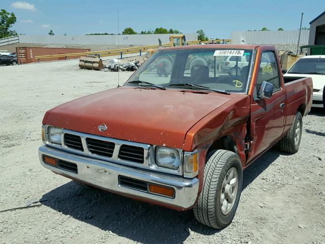 1N6SD11S4VC372852 - 1997 NISSAN TRUCK BASE ORANGE photo 2