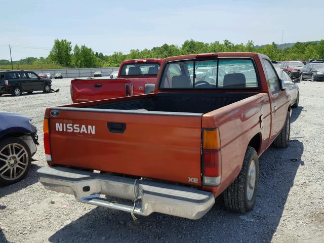 1N6SD11S4VC372852 - 1997 NISSAN TRUCK BASE ORANGE photo 4