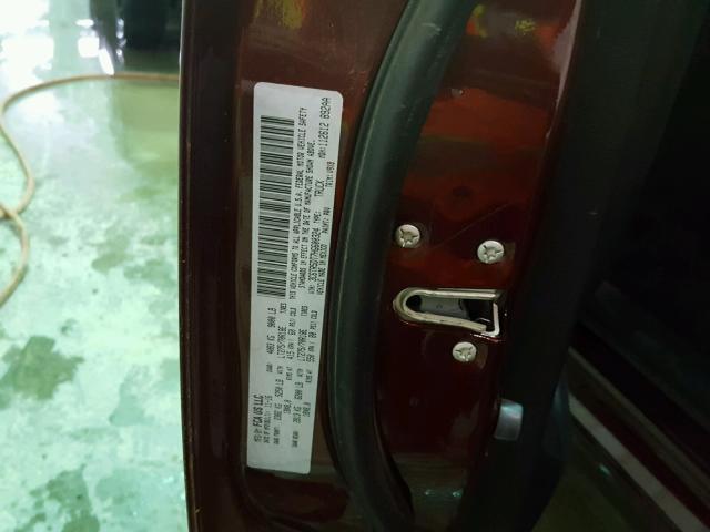 3C6TR5DT7HG600324 - 2017 RAM 2500 SLT MAROON photo 10