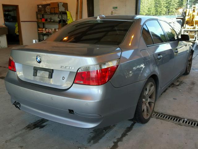 WBANB53536CP01527 - 2006 BMW 550 I GRAY photo 4