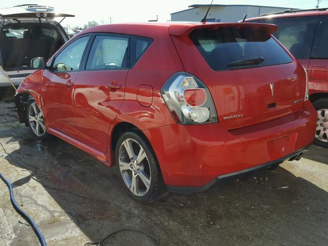 5Y2SR67039Z475447 - 2009 PONTIAC VIBE GT RED photo 3