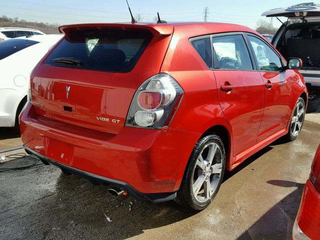 5Y2SR67039Z475447 - 2009 PONTIAC VIBE GT RED photo 4