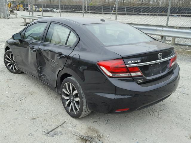 2HGFB2F90FH536751 - 2015 HONDA CIVIC EXL BLACK photo 3