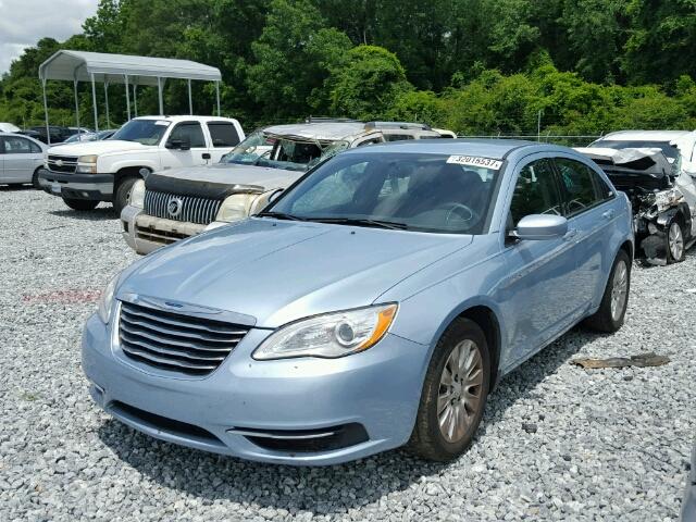 1C3CCBAB9DN641841 - 2013 CHRYSLER 200 LX BLUE photo 2