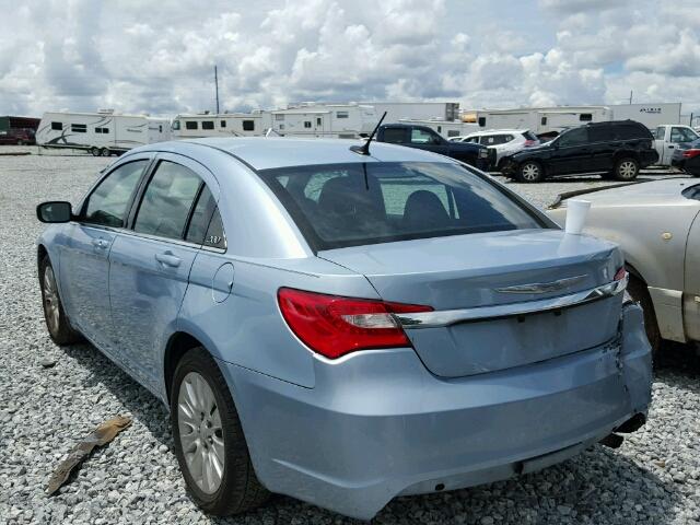 1C3CCBAB9DN641841 - 2013 CHRYSLER 200 LX BLUE photo 3