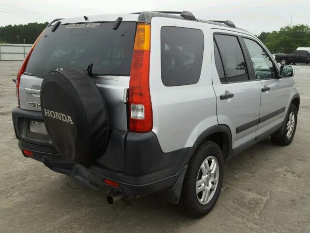 SHSRD78884U215009 - 2004 HONDA CR-V EX SILVER photo 4