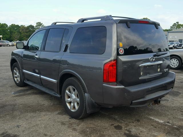 5N3AA08C04N808196 - 2004 INFINITI QX56 GRAY photo 3