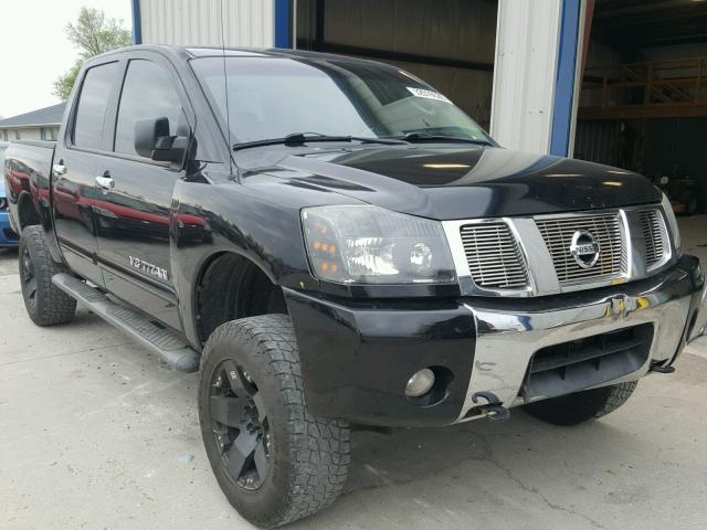 1N6BA07B55N537922 - 2005 NISSAN TITAN XE BLACK photo 1