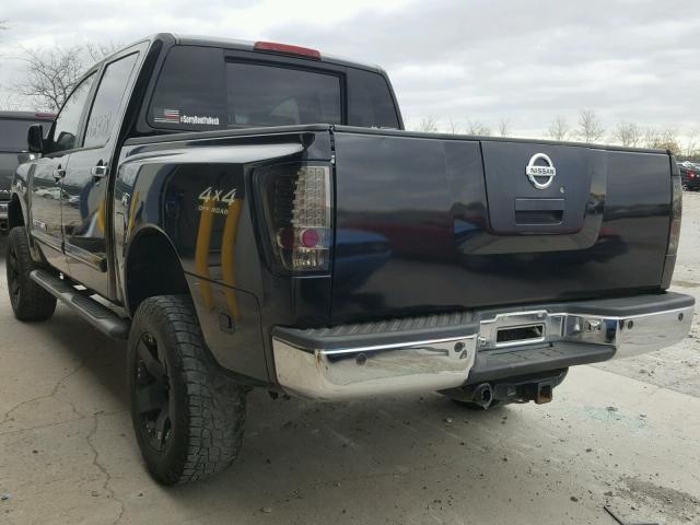 1N6BA07B55N537922 - 2005 NISSAN TITAN XE BLACK photo 3