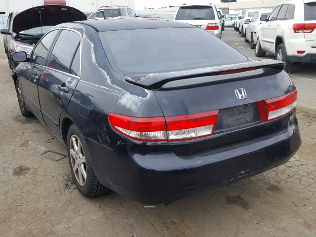 1HGCM66583A002635 - 2003 HONDA ACCORD BLACK photo 3