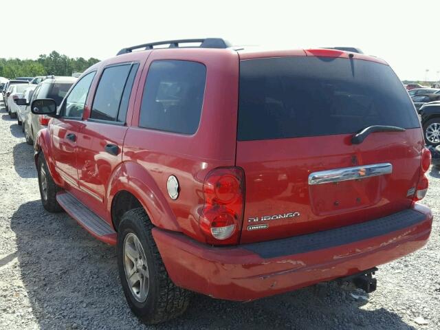 1D4HD58D75F529397 - 2005 DODGE DURANGO LI RED photo 3