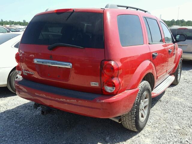 1D4HD58D75F529397 - 2005 DODGE DURANGO LI RED photo 4