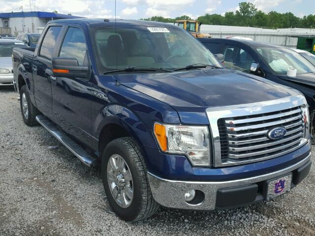 1FTEW1C82AKE69477 - 2010 FORD F150 SUPER BLUE photo 1