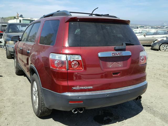 1GKER33767J148474 - 2007 GMC ACADIA SLT წითელი ფოტო 3