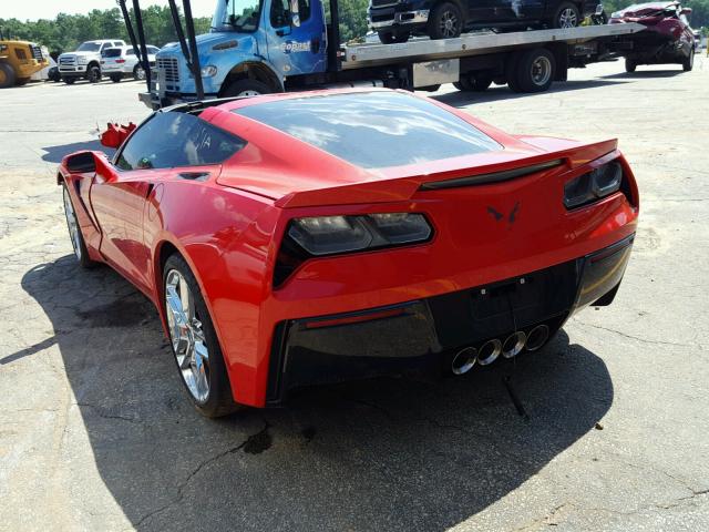 1G1YJ2D7XE5100029 - 2014 CHEVROLET CORVETTE S RED photo 3