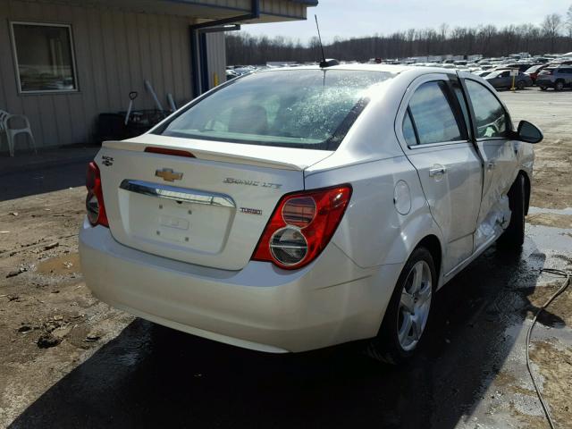 1G1JE5SB8F4124139 - 2015 CHEVROLET SONIC LTZ WHITE photo 4