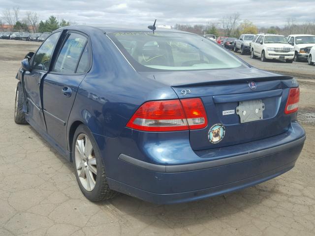 YS3FD49Y371144556 - 2007 SAAB 9-3 2.0T BLUE photo 3