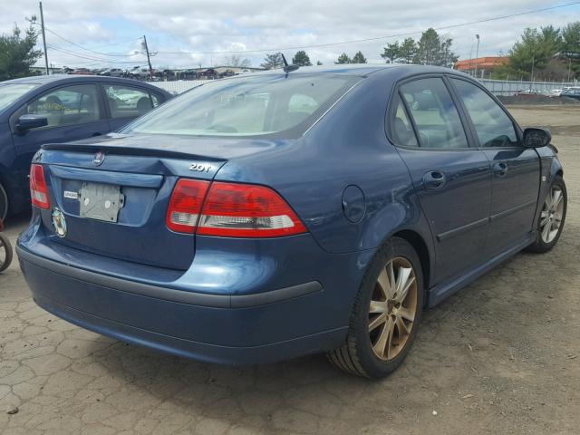 YS3FD49Y371144556 - 2007 SAAB 9-3 2.0T BLUE photo 4