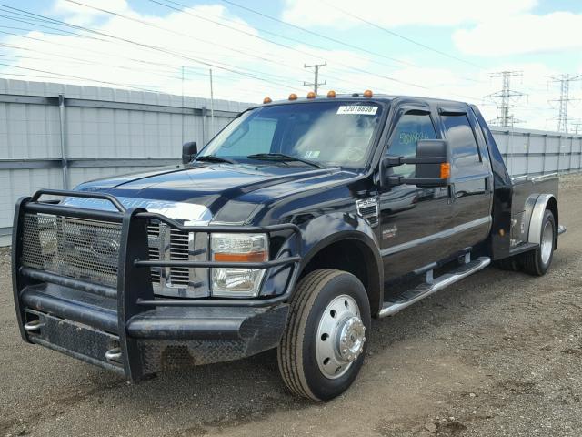 1FDAW56R38EA39164 - 2008 FORD F550 SUPER BLACK photo 2