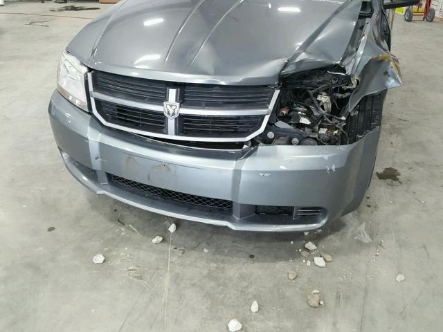 1B3CC4FB0AN209913 - 2010 DODGE AVENGER SX GRAY photo 9