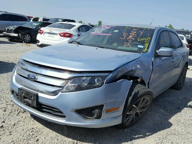 3FADP0L31BR273704 - 2011 FORD FUSION HYB BLUE photo 2