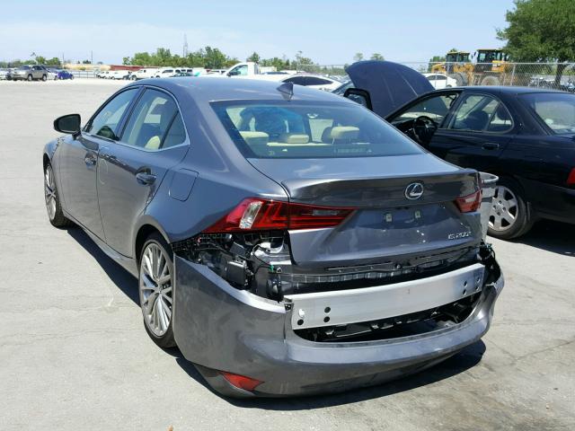 JTHBA1D27G5022712 - 2016 LEXUS IS 200T GRAY photo 3