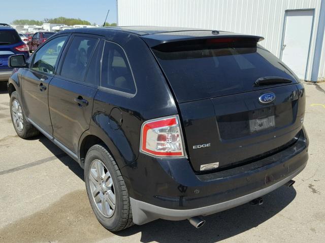 2FMDK49C27BB59011 - 2007 FORD EDGE SEL P BLACK photo 3