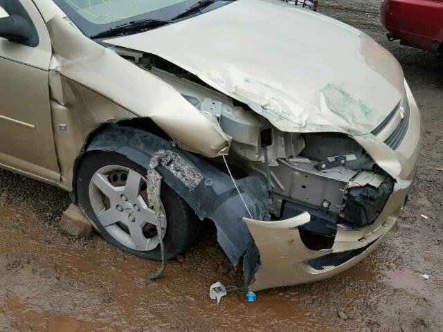 1G1AL55F777126436 - 2007 CHEVROLET COBALT LT GOLD photo 9