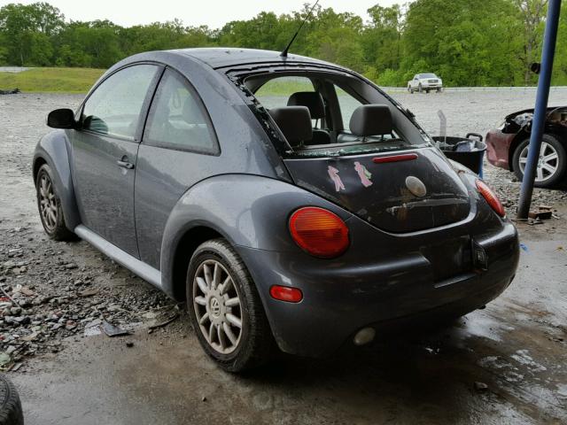 3VWCK31C15M403066 - 2005 VOLKSWAGEN NEW BEETLE ნაცრისფერი ფოტო 3