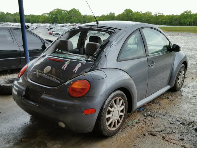 3VWCK31C15M403066 - 2005 VOLKSWAGEN NEW BEETLE GRAY photo 4