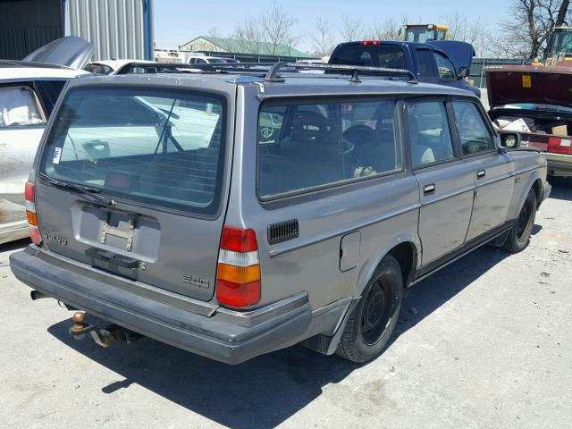 YV1AA8856M1899876 - 1991 VOLVO 240 BASE GRAY photo 4