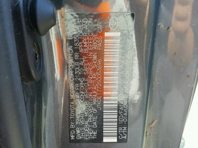 JTKDE177250053696 - 2005 TOYOTA SCION TC 石墨色 照片 10