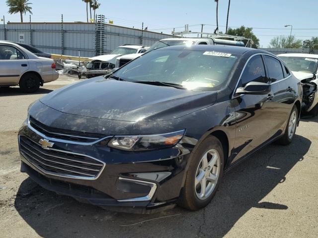 1G1ZB5ST8GF295421 - 2016 CHEVROLET MALIBU LS BLACK photo 2