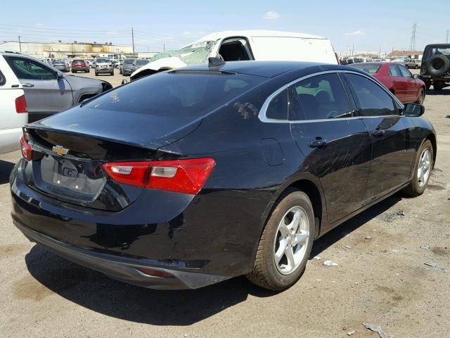 1G1ZB5ST8GF295421 - 2016 CHEVROLET MALIBU LS BLACK photo 4