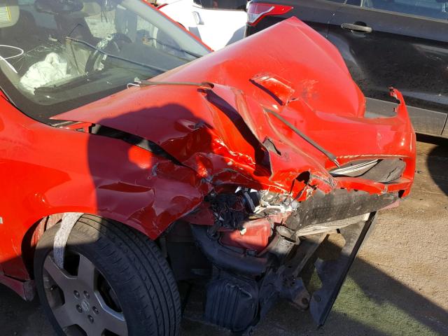 1G1AM58B167886768 - 2006 CHEVROLET COBALT SS RED photo 9