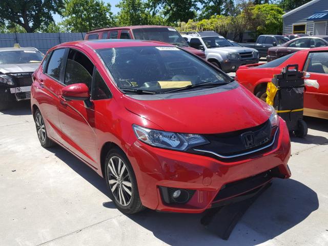 3HGGK5H85FM775885 - 2015 HONDA FIT EX RED photo 1