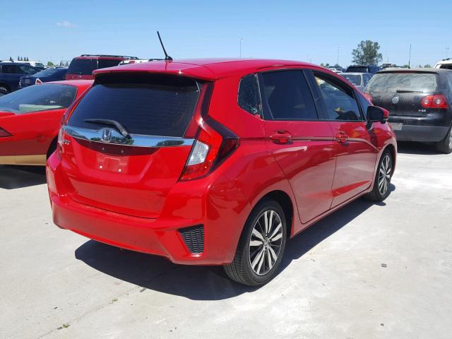 3HGGK5H85FM775885 - 2015 HONDA FIT EX RED photo 4