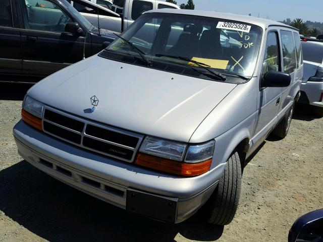 2B4GH2531SR302070 - 1995 DODGE CARAVAN GRAY photo 2