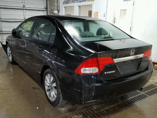 19XFA1F8XBE001869 - 2011 HONDA CIVIC EX შავი ფოტო 3