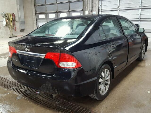 19XFA1F8XBE001869 - 2011 HONDA CIVIC EX შავი ფოტო 4