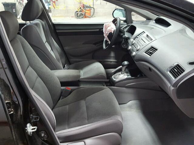 19XFA1F8XBE001869 - 2011 HONDA CIVIC EX შავი ფოტო 5