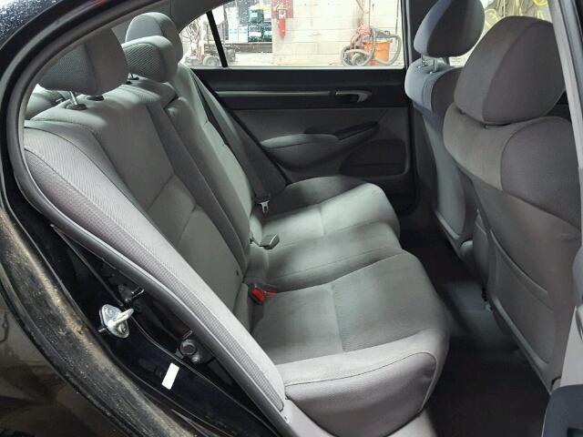 19XFA1F8XBE001869 - 2011 HONDA CIVIC EX შავი ფოტო 6