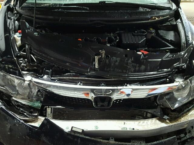 19XFA1F8XBE001869 - 2011 HONDA CIVIC EX შავი ფოტო 7