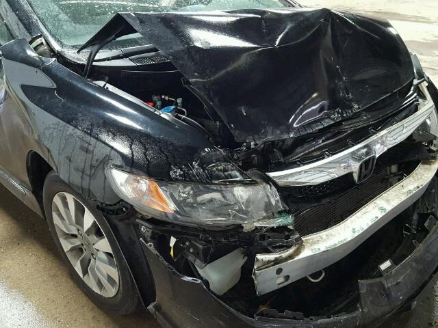 19XFA1F8XBE001869 - 2011 HONDA CIVIC EX შავი ფოტო 9