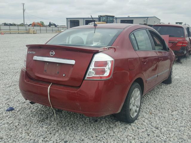 3N1AB6AP1BL723569 - 2011 NISSAN SENTRA 2.0 MAROON photo 4