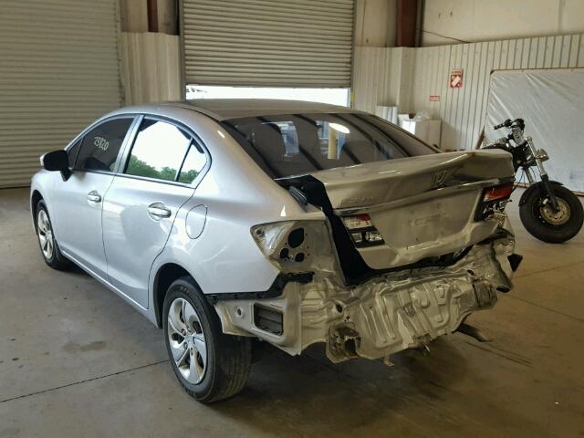 19XFB2F51FE047315 - 2015 HONDA CIVIC LX SILVER photo 3