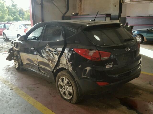 KM8JT3AB2CU369819 - 2012 HYUNDAI TUCSON GL BLACK photo 3